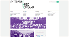 Desktop Screenshot of enterprisemusicscotland.com